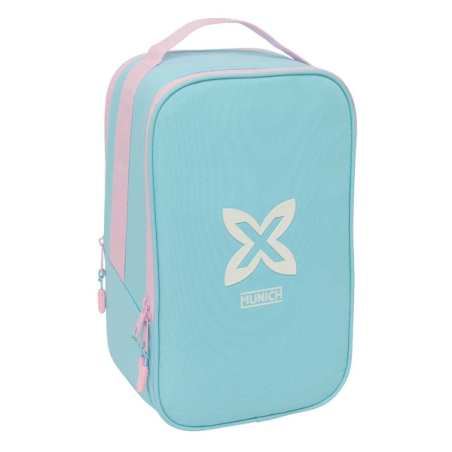 trousse double bleu pastel Safta