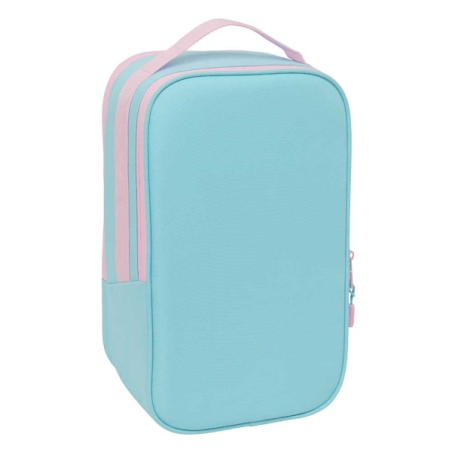 Safta Munich Sky sac à chaussures double bleu pastel 21x36x16