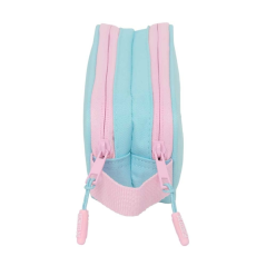 Trousse bleu pastel deux compartiments
