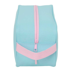trousse bleu pastel poignée latérale