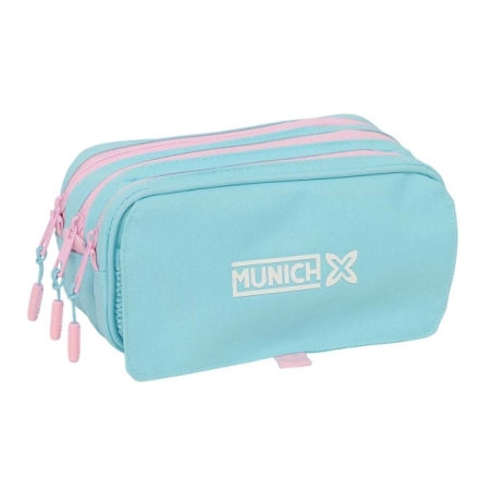 Trousse bleue trois compartiments