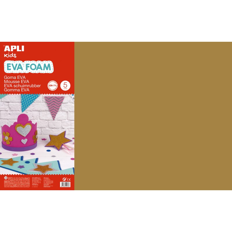 Appli Lot de 5 Mousse Marron EVA