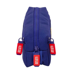 Trousse bleu marine trois compartiments