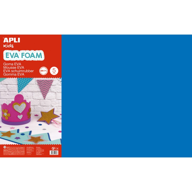 Appli Lot de 5 Mousse Bleu EVA