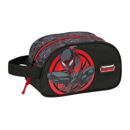 trousse toilette noire rouge poignée
