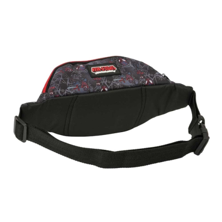Sac banane Safta Miles Morales noir rouge 2,49L