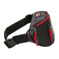 Sac banane Safta Miles Morales noir rouge 2,49L