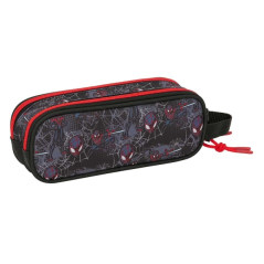 Trousse Safta Miles Morales 2 compartiments noir rouge 1L