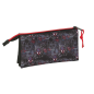 Trousse Safta Miles Morales 3 compartiments noir rouge 0,6L