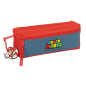 Super Mario Trousse 3 Compartiments Rouge et Bleu 22x8,5x6cm