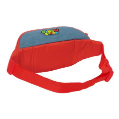 Sac banane Super Mario Safta rouge et bleu 23x12x9 cm
