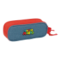Super Mario Trousse 2 Compartiments Rouge Bleu 21x8x6cm