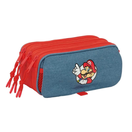 Trousse Super Mario rouge bleu
