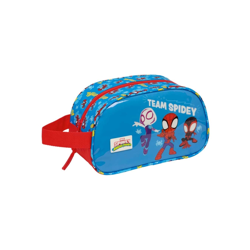 Trousse de toilette Spidey Safta 5L rouge bleu poignée trolley Trousse de toilette Spidey Safta 5L rouge bleu poignée trolley