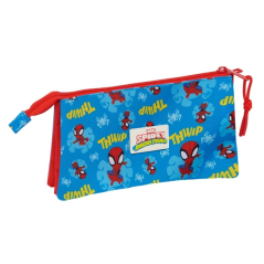 Trousse Spidey 3 compartiments Safta rouge et bleu 0,6L