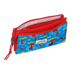 Trousse Spidey rouge et bleue à fermetures éclair