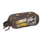 Trousse Jurassic World 2 compartiments brun 210x60x80 mm