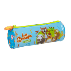 Trousse ronde bleu jaune Safta
