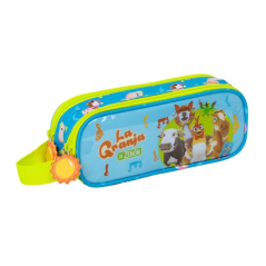 Trousse bleue jaune deux compartiments