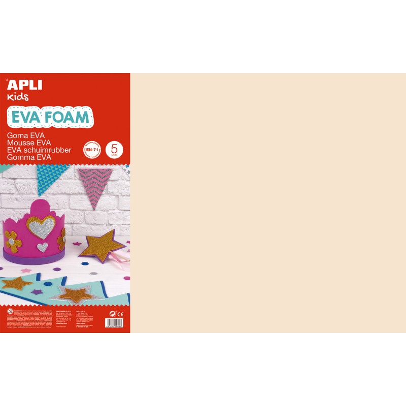 Appli Lot de 5 Mousse Beige EVA