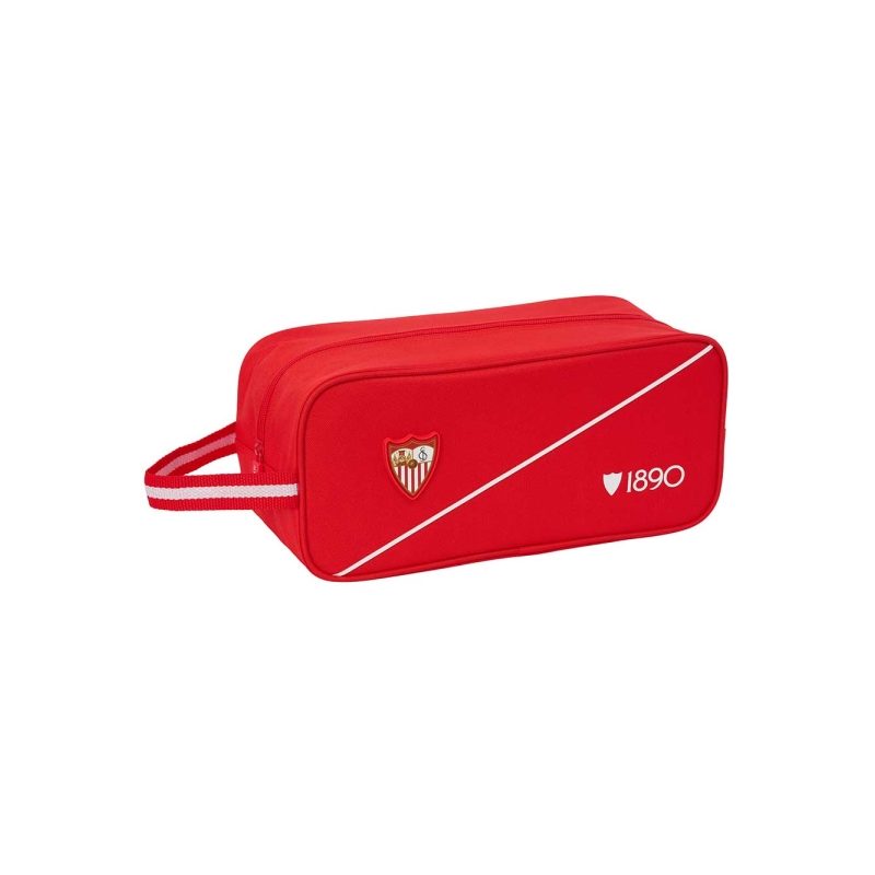 Zapatillero Sevilla FC 7L rouge 34x15x14 cm poignée latérale