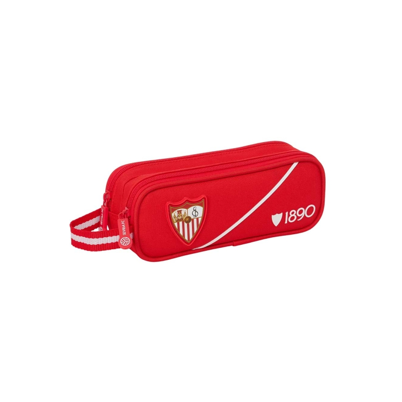 Trousse Sevilla FC 2 compartiments rouge 21x8x6cm 1L