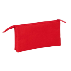 Trousse 3 compartiments Sevilla FC rouge 22x12x3 cm