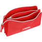Trousse 3 compartiments Sevilla FC rouge 22x12x3 cm