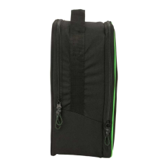 sac à chaussures noir et vert Safta