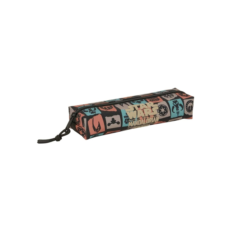Trousse Mandalorian et Grogu rectangulaire noir 22x4x7 cm Trousse Mandalorian et Grogu rectangulaire noir 22x4x7 cm