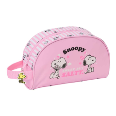 nécessaire Snoopy rose poignée latérale