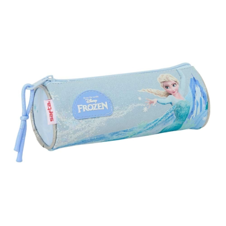 Trousse ronde bleu pastel Safta