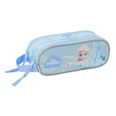 Trousse bleu pastel deux compartiments