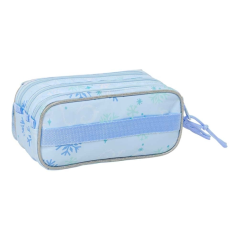 Safta Frozen trousse 3 compartiments bleu pastel 21 cm