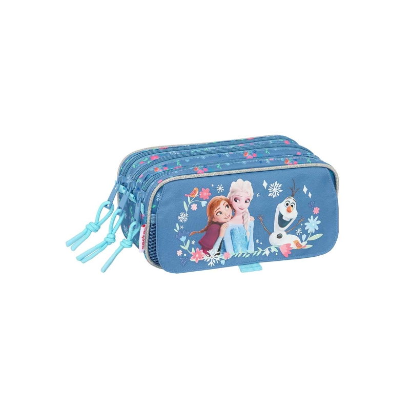 Trousse La Reine des Neiges 3 compartiments bleu 1,72L Trousse La Reine des Neiges 3 compartiments bleu 1,72L