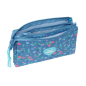 Trousse La Reine des Neiges 3 compartiments bleu 0,6L Trousse La Reine des Neiges 3 compartiments bleu 0,6L