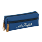 Trousse à 3 compartiments bleu marine 22 x 8,5 x 6 cm