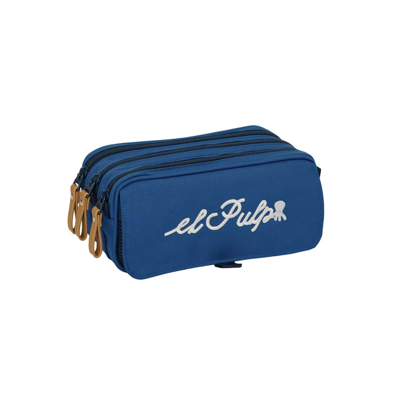 Safta el Pulpo trousse 3 compartiments bleu marine Safta el Pulpo trousse 3 compartiments bleu marine