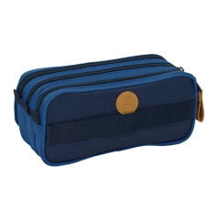Safta el Pulpo trousse 3 compartiments bleu marine