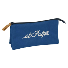 Trousse bleu marine trois compartiments