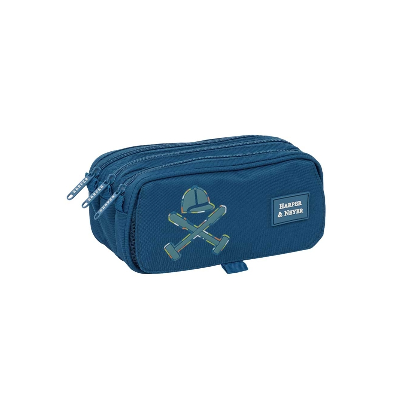 Trousse à 3 compartiments Harper and Neyer bleu marine 1,72 L