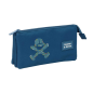 Trousse 3 compartiments Safta Harper and Neyer bleu marine 0,6L Trousse 3 compartiments Safta Harper and Neyer bleu marine 0,6L