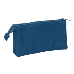 Trousse 3 compartiments Safta Harper and Neyer bleu marine 0,6L