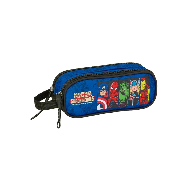 Trousse Avengers 2 compartiments bleu foncé 210x60x80 mm Trousse Avengers 2 compartiments bleu foncé 210x60x80 mm