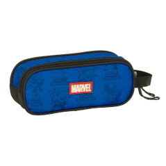 Trousse Avengers 2 compartiments bleu foncé 210x60x80 mm