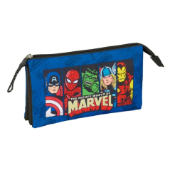 trousse Avengers bleu foncé zippée