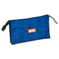 Trousse Avengers 3 compartiments Safta bleu foncé 0,60L