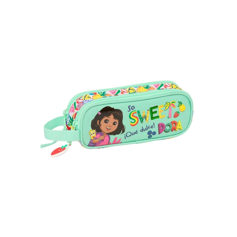 Trousse Safta Dora 2 compartiments menthe 210 x 60 x 80 mm