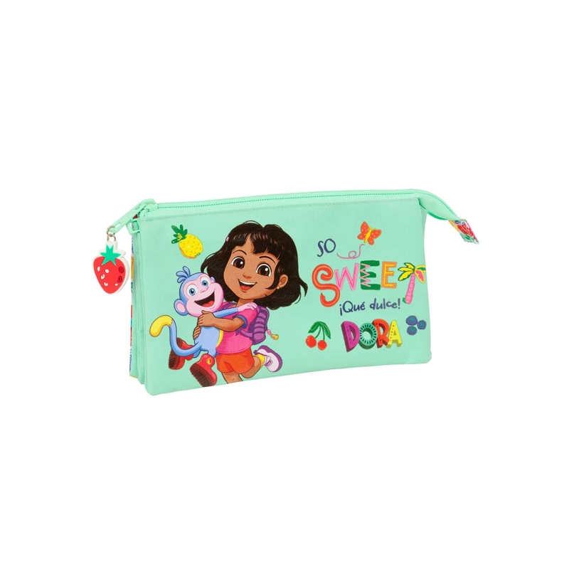 Trousse Safta Dora 3 compartiments menthe 0,6L 220x30x120mm