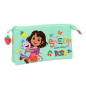 Trousse Safta Dora 3 compartiments menthe 0,6L 220x30x120mm